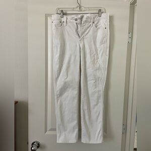 J Crew women’s white Vintage Straight 9” jeans size 29 EUC